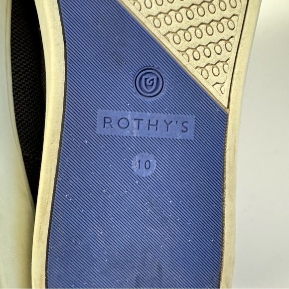 Rothy’s The Original Slip On Sneaker Black Flats Loafers Comfort Shoes Womens 10 - Picture 7 of 8